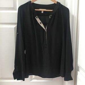 Black Banana Republic silk blouse